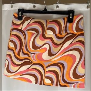 *NEW W/ TAGS* Altar’d State 70’s Inspired Mini Skirt size medium